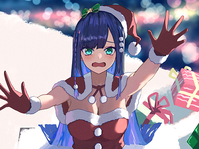 Original Character Christmas illustration