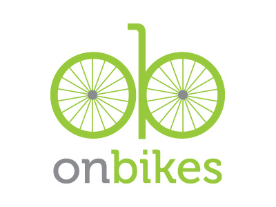 on bikes logo bicycle bike logo nonprofit