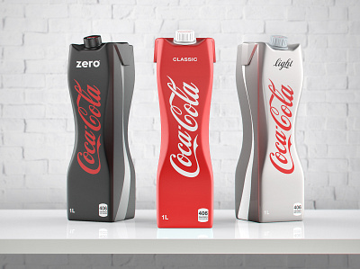 Coca-Cola / Package design classic coca cola concept graphicdesign light packaging zero