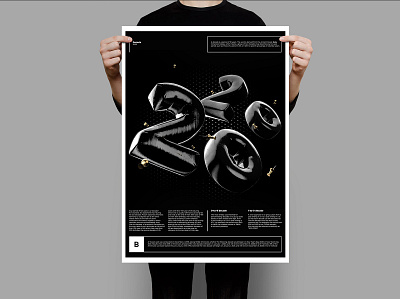 Decade / Poster design 2020 decade poster posterdesign render type typographic typography