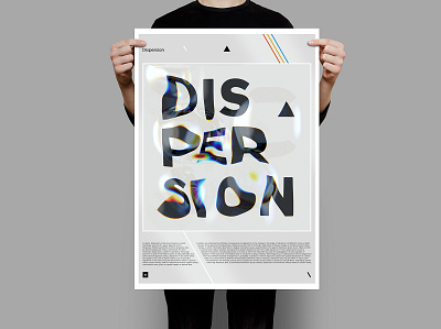 Dispersion / Poster design dispersion graphicdesign light rainbow ray render type typogaphy typographic