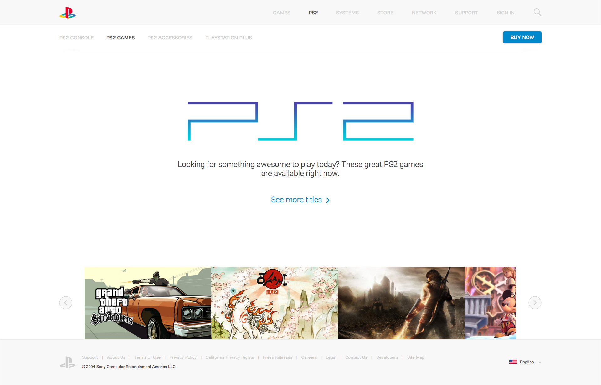 playstation 2 website