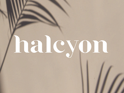 halcyon typeface