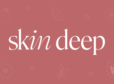 Skin Deep branding cosmetics design graphic design illustration logo typography vector