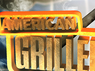 Ag Dribbble 3d fire hot photoshop typography