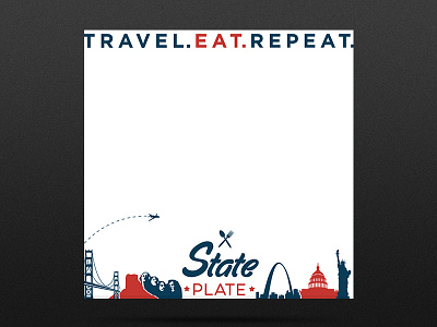Travel Eat Repeat Overlay branding facebook overlay profile