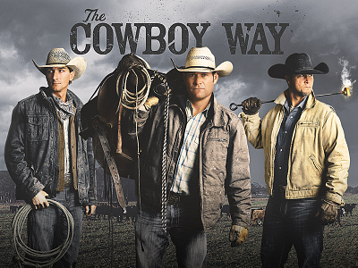 CWA3 Final color correction cowboy gritty keyart photoshop tv design
