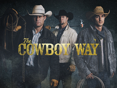 Tcw5 cowboys dark gold foil keyart photoshop typography