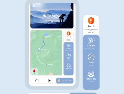 Konco Gunung Posting Sosmed 2 app design illustration minimal