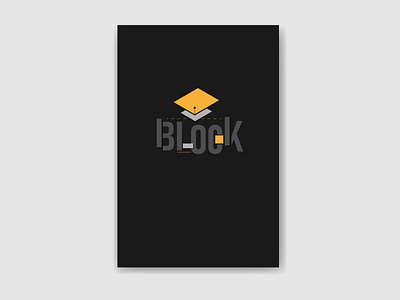 Block black blocks branding branding concept branding design brochure mockup cover design geometic gray logodesign logotype minimalist shapes yellow