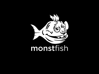 monsterfish animation app art design icon logo minimal typography