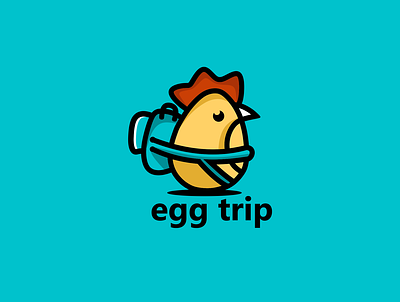 egg trip animation art design icon illustration logo minimal vector