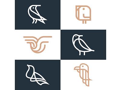 Bird minimalist logo