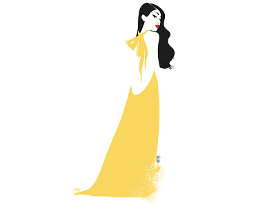 Ennji61 D artdirection beauty chic elegant fashion fashionillustration graphic illustration minimalist model style yellow ënnji