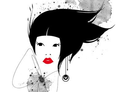 Là-bas... fashion illustration illustration