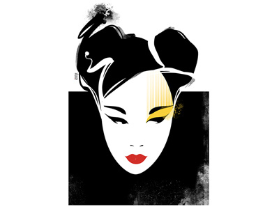 Ennji14 D beauty fashion graphic illustration minimalist