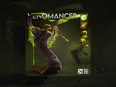 Video Game Social Media Feed - Dota 2 marketingdesign venomancer