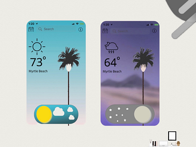 Weather App for Mobile Device appdevelopment mobileapp mobiledevelooment ui uidesign ux uxdesign weather