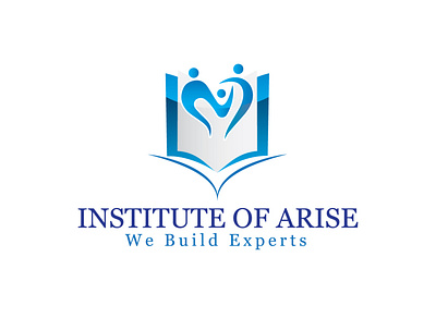 INSTITUTE OF ARISE LOGO academy logo branding center logo coaching logo design designing graphic design graphics iconic logo illustration institute logo logo logo design vector