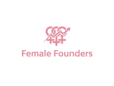 FEMALE FOUNDERS LOGO branding community logo design designing female community logo female company female founder community female founder logo female logo graphic design graphics illustration logo vector