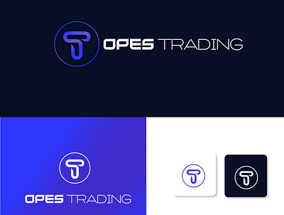 OPES Trading Logo brand identity business logo cleaner logo icon logo design logodesign new logo design trading logo trending logo typography unique logo unique logo design