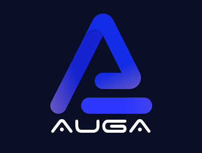 AUGA Logo a logo design brand identity business logo cleaner logo logodesign new logo design typography unique logo unique logo design vector