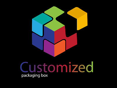 Box Logo brand identity colorfull logo custom box custom boxes with logo custom type design logo design branding logodesign typography unique logo vector