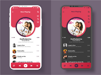 Music Player app design ios music app ui ux