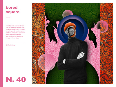 Demeaned | Square 40 artwork bored collage demean design digital digital art graphic human moon procreate square