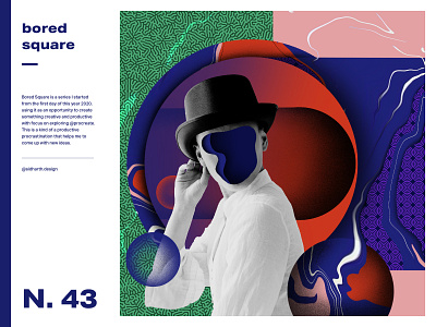 Hubris | Square no. 43 artwork circle collage design digital digitalart ego graphic liquid poster poster art procreate