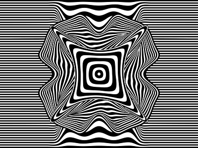 In Bloom | Black and White 2 black and white bloom design flower graphic lines opart series symmetry