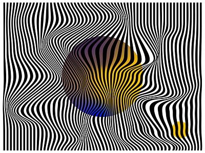 Ending Move black and white blue circle destruct destruction graphics illustration line motion waves yellow