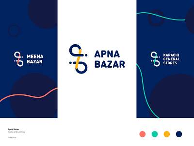 Apna Bazar | Rebranding bazar blue branding graphic graphic design identity logo logo 2d logo design re brand re branding textile