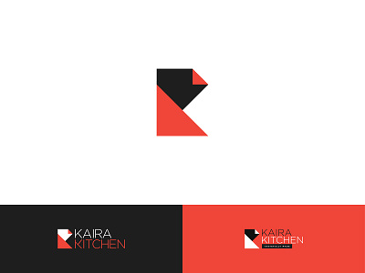 Kaira Kitchen | Rebranding black orange brand design branding identity india jaipur k logo kitchen logo logo design orange