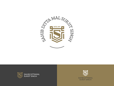 Sahib Textiles | Rebranding 1947 branding crest dress fabric gold graphic identity identitydesign india legacy logo premium sahib spool symbol textile