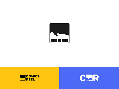 Comics Reel | Branding box brand comic comics comics reel designs digital exploration graphic identity india indian comics logo logo design pop reel