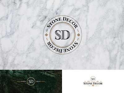 Stone Decor | Rebranding branding circle decor design earth graphic identity india logo logo design marble stone tiles