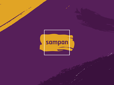 Sampan | Rebranding (option) art brand branding design food graphic identity india indian logo logo design logodesign luxury paint purple restaurant restaurant branding