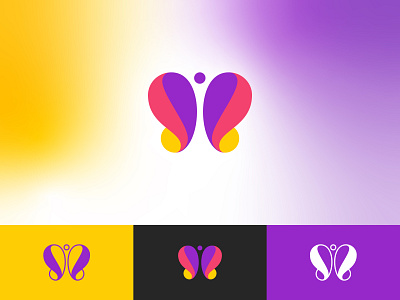 Titleless Logo 5 brand branding butterfly design fly graphic identity logo logo design symmetry wing