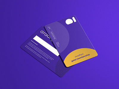 Aaradhya | Branding (Membership Card) a application branding card design gold graphic identity india logo design member membership membership card visual design