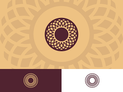 Title-less Logo 11 arabic arabic logo branding circle cloth design garment graphic identity india logo logo design spool symmetry textile thread wear