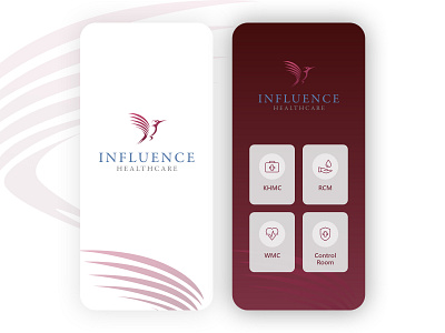 Influence Healthcare - App Concept android app bird care clean interface concept custom design dailyui design dribbble flat health healthcare icon influence ios minimal simple design ui ux