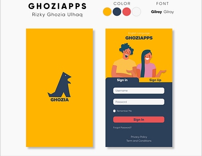 GHOZIAPPS UI Mobile Design illustration ui ui ux ui mobile uidesign