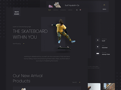 Skateboard Landing Page Exploration