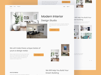 Product Interior Design Website