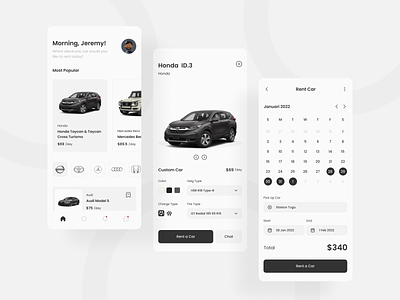 Electric Car - Rent App