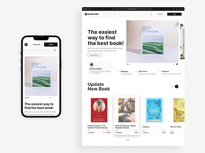 Bookstore - Book E-Commerce book bookstore design e commerce landing page responsive store ui ui ux ui mobile uidesign ux web design website