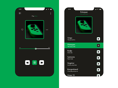 Mobile Apps UI Designer Music design mobile simple ui ui ux ui design uidesign uiux xd design