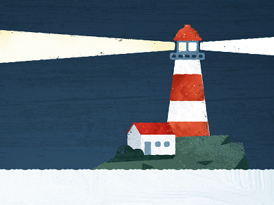 Lighthouse cliff editorial hope house illustration light lighthouse multiply texture
