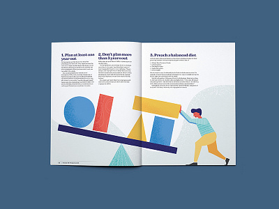 Balance abstract character editorial design magazine magazine illustration man seesaw shapes